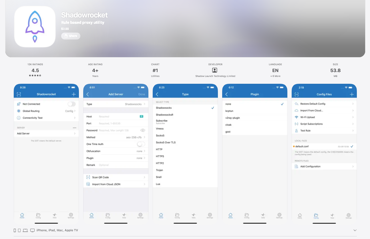 iOS客户端 ShadowRocket 教程-游点逗网络